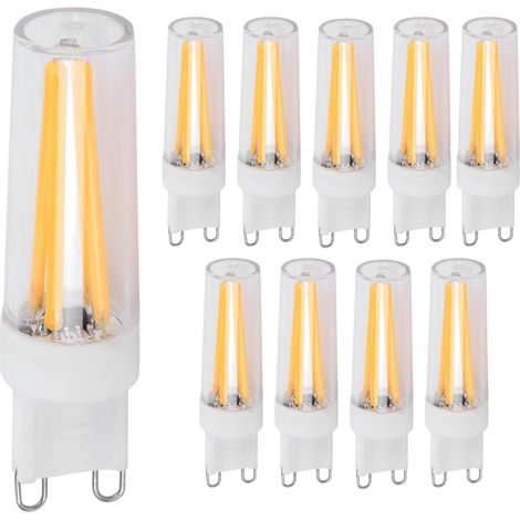 10 ampoules G3 3W pour luminaire mural et plafonnier, blanc chaud, 110V AC (1/5)