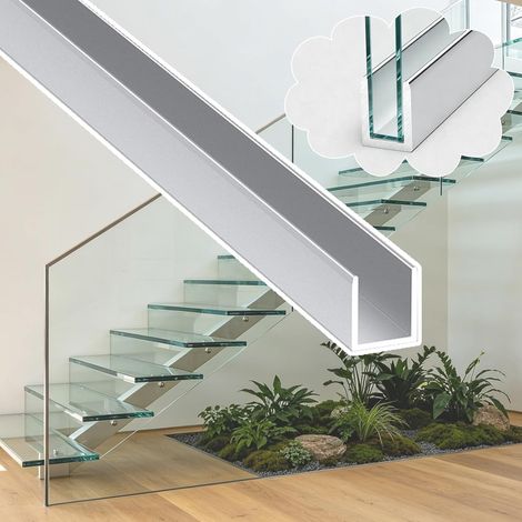 Profilé de finition antirouille pour rampe d'escalier, rail en (1/5)