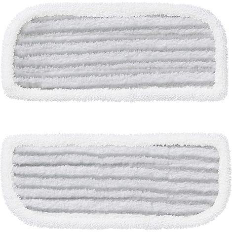 Woozoo, 2er-Set Softpads, Nimmt Flüssigkeiten auf, Polyester/Nylon, Von Hand waschbar, Für Electric Mop IC-M01 - Soft Pad MC-S01 - Weiß