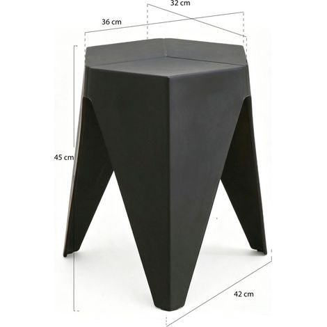 Taburetes Pequeños - Taburete Tiko - Negro