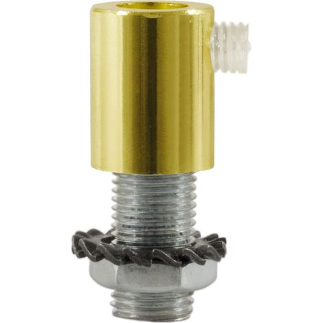 Creative-Cables Serre-câble cylindrique - (2 pièces, laiton, Ø 1,3 cm) - En métal - Complet avec tige, écrou et rondelle