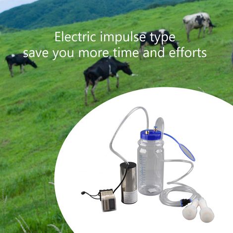 Machine à traire électrique portable 2L à impulsion pour brebis et vaches (1/5)