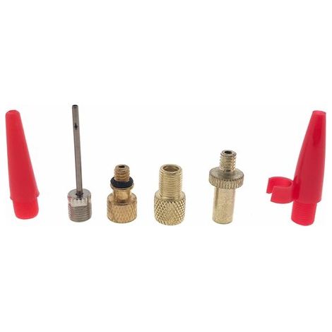 Kit de 6 embouts de gonflage pour bicyclette - Embouts de pompe à vélo - Adaptateurs valve (1/5)