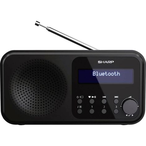 Sharp DR-P420 Radio da tavolo DAB+, DAB, FM Bluetooth, USB Nero (1/3)