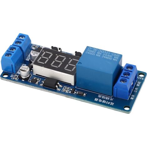 Module relais temporisé Hilitand 12 V CC avec écran LCD, 10 A (1/5)