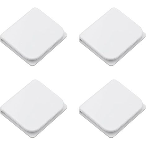 4 Pièces Clips de Rideau de Douche Clips de Douche Auto-adhésifs Clips d'arrêt de Rideau Anti-éclaboussures Coupe-vent Protecteur de Douche, pour Tenir le Rideau de Douche et le Rideau (1/5)