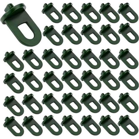 Crochets Pour Serre - Crochets En Plastique Résistant Aux Intempéries - Pour Suspension De Pots Plantes Filet D Ombrage - Lot De 50 (1/4)