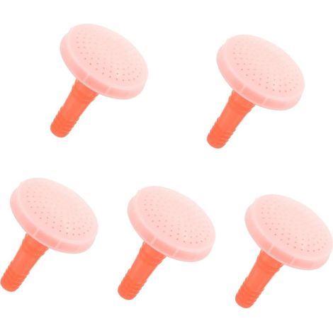 CSPARKV （10 × 10 × 1 cm） 10 piezas de regadera rosa con cabezal ligero, rociador de alta resistencia, boquilla rociadora para jardín, botella, jarra de agua, boquilla resistente para regadera pequeña