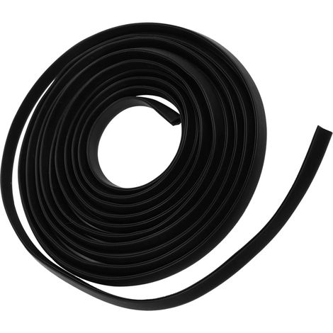 Schwarzer Autotürschutz, 300 cm, kratzfester Gummikantenschutzstreifen
