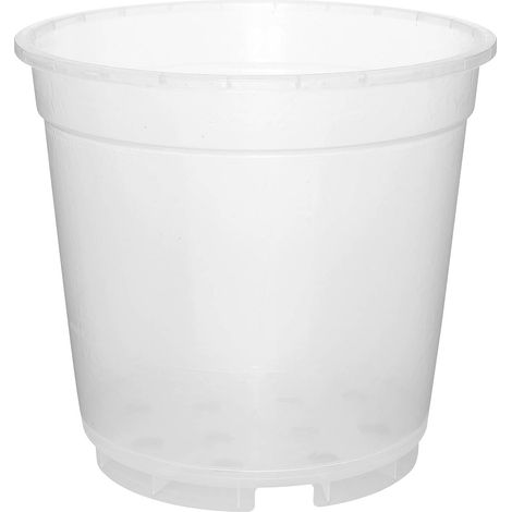 Geli Orchideentopf Ø 19 cm transparent, klar, 3,5 l Blumentopf Kübel Orchideen