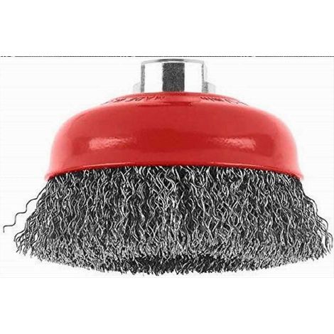 Bosch Topfbürste für Winkel- und Geradschleifer Gewellter Draht, 100 mm 100 mm, 0,5 mm, 8500 U/min (1/3)