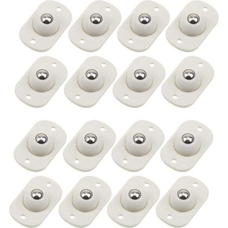 16 ruedas autoadhesivas para transferencia, ruedas con rodamientos de bolas adhesivas, ruedas transportadoras adhesivas con rotación de 360° para patas de muebles - Crezuo