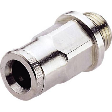 Raccord Droit - Filetage Extérieur 1/4 Pouces - Diamètre Tube 4 mm - Pour Air Comprimé - 1 Pièce (1/2)