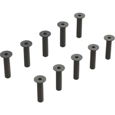 Flat Head Hex Machine Screw M3.5x16mm (10)