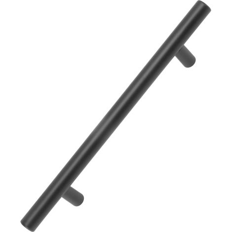 10 Edelstahl-Schranktürgriffe, moderne Schubladengriffe für Schlaf- und Wohnzimmer, Schwarz (1/5)