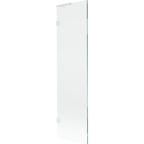 Mexen Lunar L paroi de baignoire à 1 volet 50 x 150 cm, transparent, blanc - 897L-050-000-20-00 (1/5)