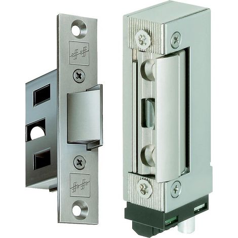 Gâche électrique type 332 pour verrouillage d'issue de secours porte simple action réversible 24 Volts cc - EFF EFF