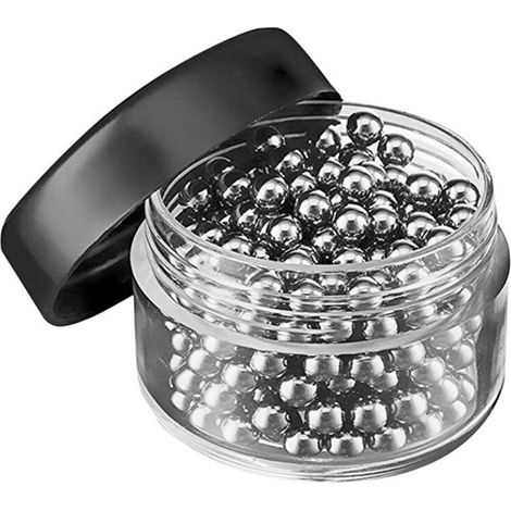 Outils de nettoyage pour carafes à vin et bouteilles : perles de nettoyage en acier inoxydable (1/5)