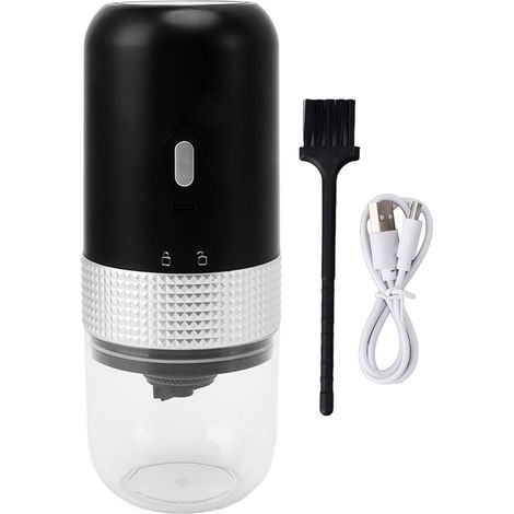Moulin à café électrique portable 1500mAh pour grains secs et humides, idéal restaurant et maison, mouture fine et rapide. (1/5)