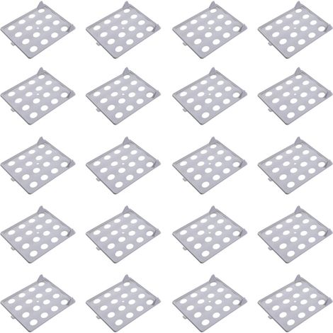 Asse da stiro pieghevole in plastica, per una persona - Grigio 20 (1/2)