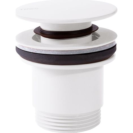 Bonde de lavabo Blanc Mat - TRES 24284001BM (1/2)