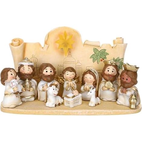 Crèche de Noël - 10 pièces - Décoration religieuse mignonne pour la maison (voir photo) (1/5)