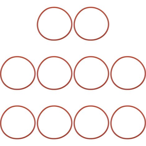 Joint Torique en Silicone 76x82x3mm (ID x OD x Largeur), 20PCS Joint d'Étanchéité Bocaux Remplacement pour Réparation Plomberie Valves Tuyaux Robinet Voiture Gaz, Rouge (1/5)