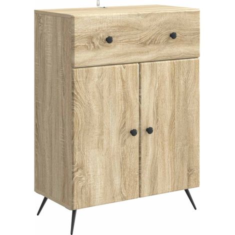 Sideboard Sonoma Oak 66 x 34.5 x 90 cm Engineered Wood vidaXL