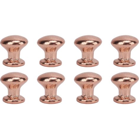 8 pièces poignées de tirage à tête ronde 1:12 style simple métal pour maison de poupée, finition bronze violet (1/5)