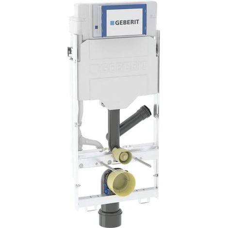 Geberit GIS Modulo per WC sospeso, 114 cm, con cassetta da incasso Sigma 12 cm, per aspirazione odori/aria esausta, 461315006