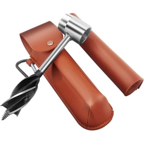 Perceuse à Main Pour Le Travail Du Bois, Perceuse De Survie Manuelle, Tarière Manuelle Bushcraft Outils, Camping Tarière Manuelle Pour Le Camping (1/4)