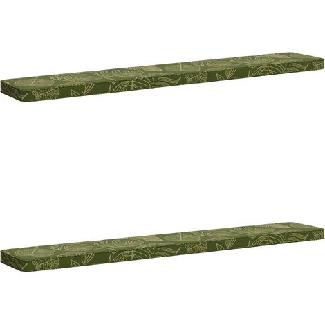 Coussins de banc 2 pièces VUGHT 2 pcs 100 % polyester vidaXL