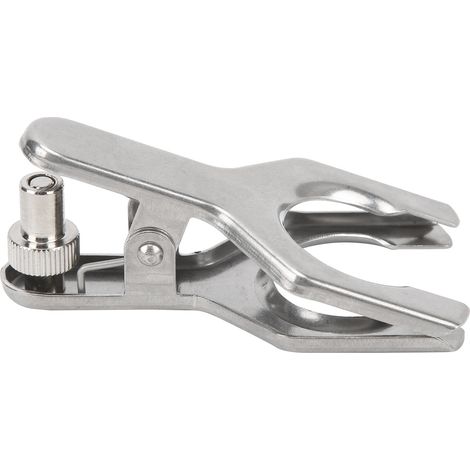 Pince à rotule en acier inoxydable, support de fixation sphérique pour laboratoire, clip de serrage 40 diamètre d'ouverture 34mm (1/5)