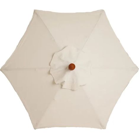Housse de rechange pour parasol 2 m – toile en polyester imperméable – protection solaire anti-UV – pour parasol 6 branches