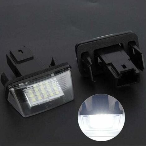 VURAHOME - Lot de 2 feux de plaque d'immatriculation gauche et droit 18 LED pour C3 2002-2009 / BERLINGO / 306 307 406 5008 (1/3)