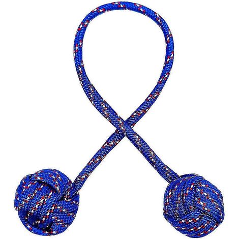 Gant de renforcement des doigts avec corde paracorde et boule métallique pour voyage et usage quotidien - Rouge et Blanc (1/5)