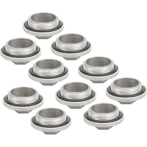Lot de 10 bouchons de vidange d'huile moteur pour moto avec rondelle, étanchéité renforcée, compatibles avec les moteurs GY6 QMB139 et 157QMJ. (1/5)