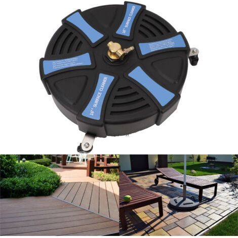 High Pressure Cleaning Sweeper 3600 PSI with Wheels for Floors and Garden Paths 1/4" Quick Connect
