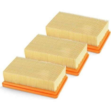 Promoción Lote de 3 filtros plisados de repuesto para Karcher MV4 MV5 MV6 WD4 WD5 WD6, WD4P WD5P WD6P Aspiradora húmeda y seca - reemplaza 2.863-005.0 (1/4)