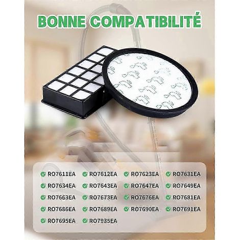 Filtros para aspiradora Rowenta Silence Force Cyclonic RO76XX, filtro HEPA de repuesto, pieza de recambio SZRH AG 1276 (1/4)