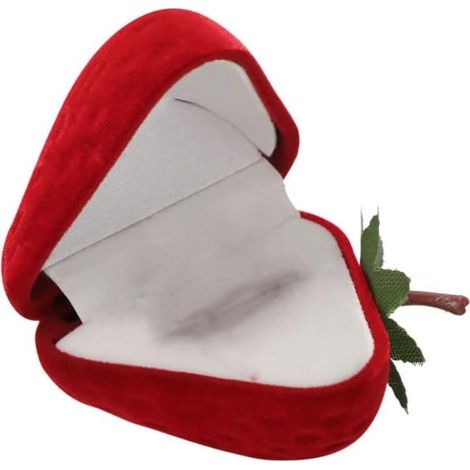 Mini boîte de rangement personnalisée en forme de fraise rouge (1/5)