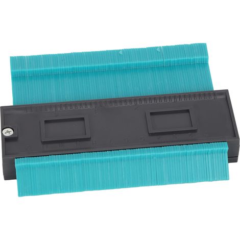 Duplicateur de règle à contour avec verrouillage, outil de mesure pour contours irréguliers, accessoire de menuiserie, vert, taille S, 127 mm / 5 pouces (1/5)