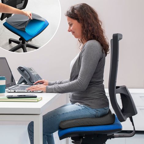 Cojin de gel de silicona en forma de panal hexafresh innovagoods (1/5)