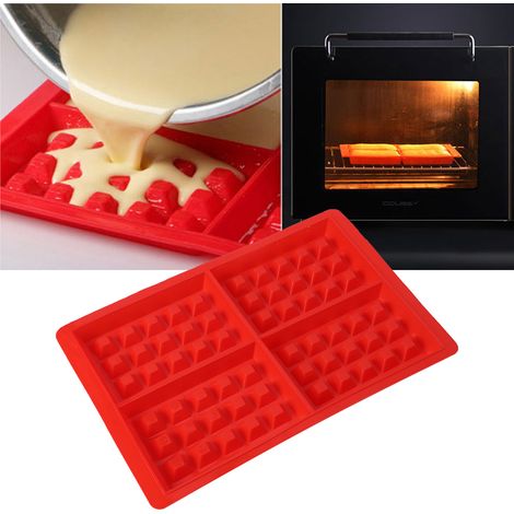 Lot de 2 moules à gaufres, muffins et chocolats en silicone pour pâtisserie et loisirs créatifs - Accessoire de cuisine (1/5)