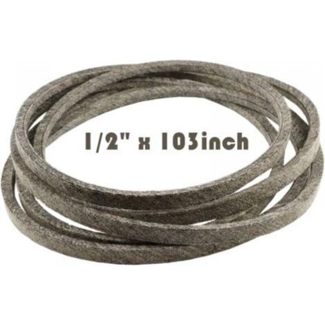 Courroie d\'entraînement des lames du pont de la tondeuse à gazon pour John Deere GX20072 GY20570, Cub Cadet/MTD/Troy-Bilt 754-04219 954-04219 OCC-754-04219 1/2"x 103" Fabriqué (1/5)
