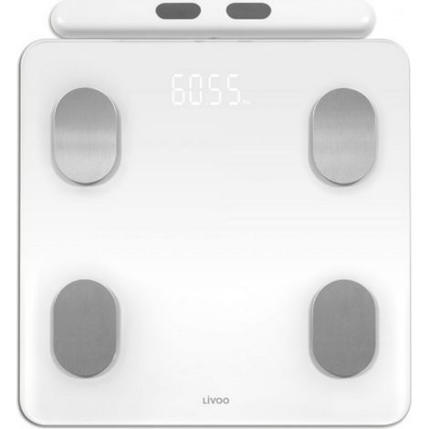 Analizador de composición corporal conectado 180 kg/10 g - DOM531W - Livoo -