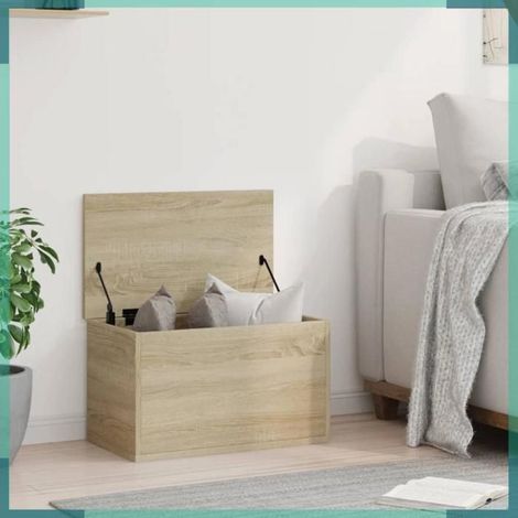 Boîte de rangement - 840676 - chêne sonoma - 60 x 35 x 35 cm - bois d'ingénierie (1/5)