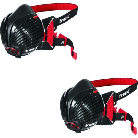 x2 Trend STEALTH/SM AIR STEALTH Half Face Dust Mask Small Medium with P3 Filters