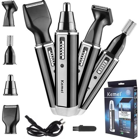 Ensemble tondeuse nez et barbe / Ensemble d'outils capillaires 4 en 1 (1/5)