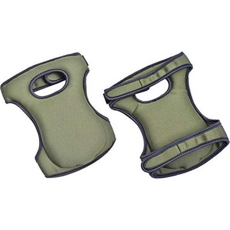 Paire de genouillères, mousse souple, double sangle réglable, néoprène, jardinage ménage yoga (1/4)